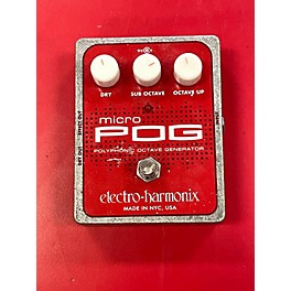 Used Electro-Harmonix Micro Pog Polyphonic Octave Generator Effect Pedal