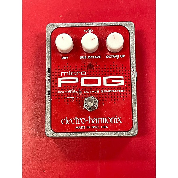 Used Electro-Harmonix Micro Pog Polyphonic Octave Generator Effect Pedal