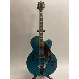 Used Gretsch Guitars Used Gretsch Guitars G2420T Streamliner Riviera Blue Hollow Body Electric Guitar