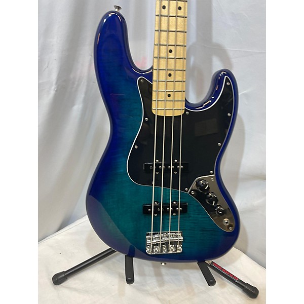 Used Fender Used Fender Player Plus Jazz Bass Plus Top Blue Burst Electric Bass Guitar