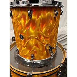 Used Gretsch Drums Used Gretsch Drums 3 piece Catalina Club Rock SATIN FLAME Drum Kit