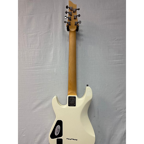 Used Schecter Guitar Research Used Schecter Guitar Research Demon 7 String White Solid Body Electric Guitar