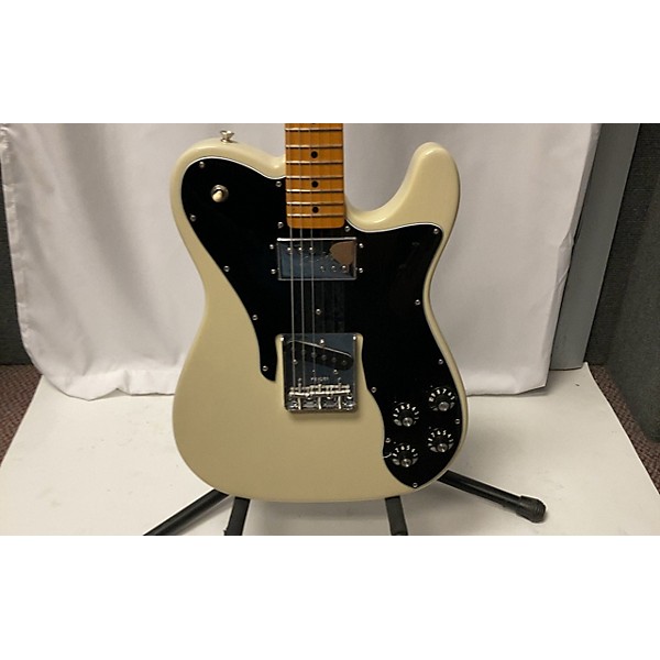 Used Fender Used Fender USA Telecaster Custom Antique White Solid Body Electric Guitar