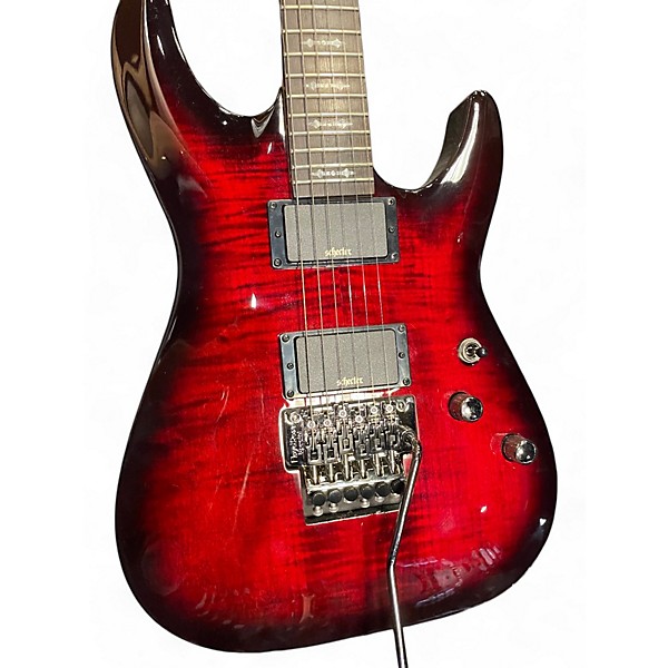 Used 2022 Schecter Guitar Research Demon 6 Crimson Red Burst Solid Body Electric Guitar,Specials : American Fashion Style Bags On Sale Used 2022 Schecter Guitar Research Demon 6 Crimson Red Burst Solid Body Electric Guitar,Specials : American Fashion Style Bags On Sale