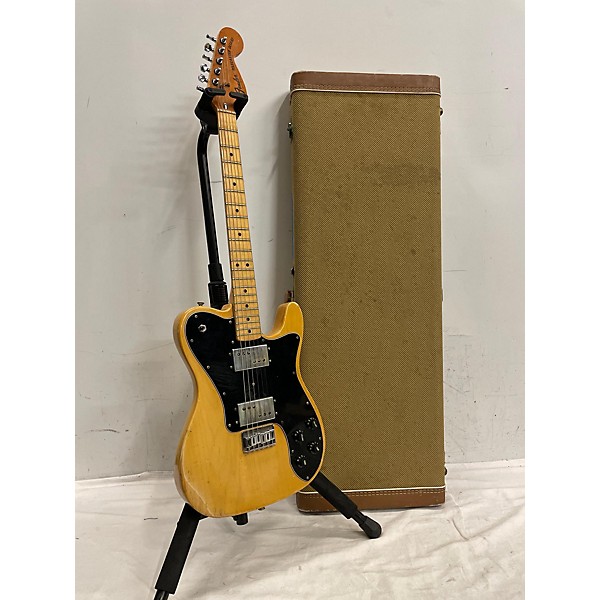 Vintage Fender Vintage 1977 Fender Telecaster Deluxe Butterscotch Blonde Solid Body Electric Guitar