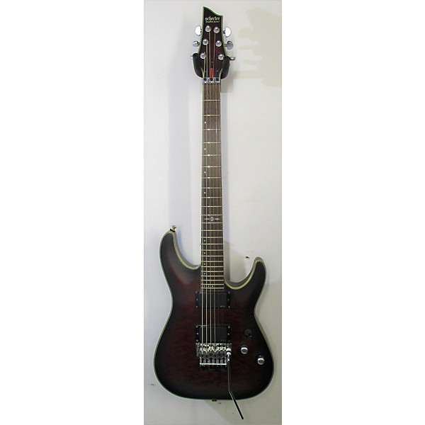 Used Schecter Guitar Research Used Schecter Guitar Research C1 Floyd Rose Platinum Trans Red Solid Body Electric Guitar