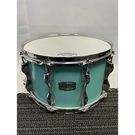 Used Yamaha Used Yamaha 8X14 Recording Custom Snare Drum Surf Green