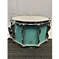 Used Yamaha Used Yamaha 8X14 Recording Custom Snare Drum Surf Green