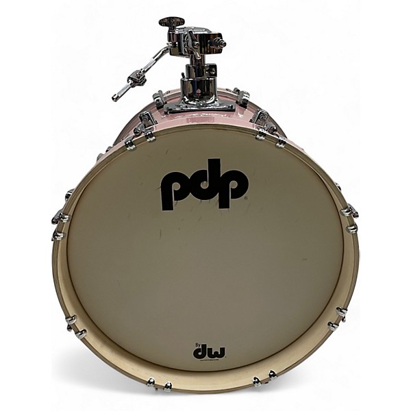 Used PDP by DW 4 Piece New Yorker Pale Rose Sparkle Drum Kit