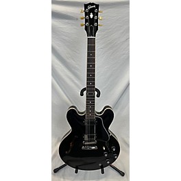 Used Gibson Used Gibson ES335 Black Hollow Body Electric Guitar