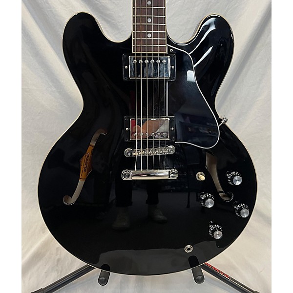 Used Gibson Used Gibson ES335 Black Hollow Body Electric Guitar