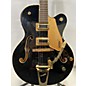 Used Gretsch Guitars Used Gretsch Guitars G5420T Electromatic Black And Gold Hollow Body Electric Guitar