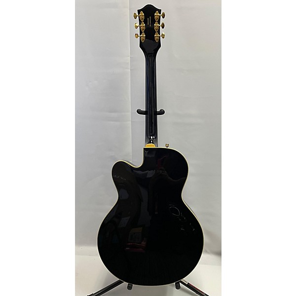 Used Gretsch Guitars Used Gretsch Guitars G5420T Electromatic Black And Gold Hollow Body Electric Guitar