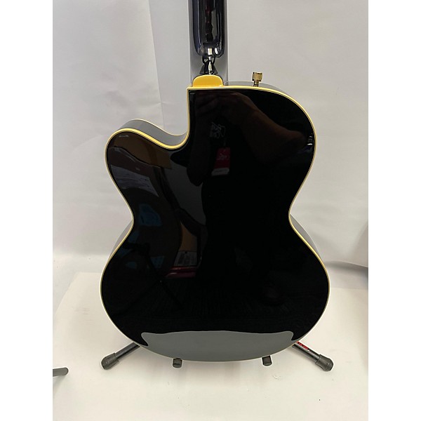 Used Gretsch Guitars Used Gretsch Guitars G5420T Electromatic Black And Gold Hollow Body Electric Guitar