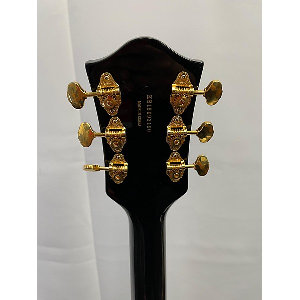 Used Gretsch Guitars Used Gretsch Guitars G5420T Electromatic Black And Gold Hollow Body Electric Guitar