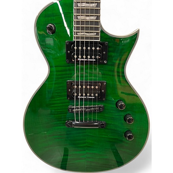 Used ESP LTD EC1000 Trans Green Solid Body Electric Guitar