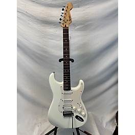 Used Squier Used Squier Bullet Stratocaster HSS White Solid Body Electric Guitar