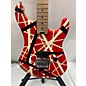 Used EVH Used EVH Striped Series 5150 Red With Black And White Stripes Solid Body Electric Guitar