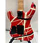 Used EVH Used EVH Striped Series 5150 Red With Black And White Stripes Solid Body Electric Guitar