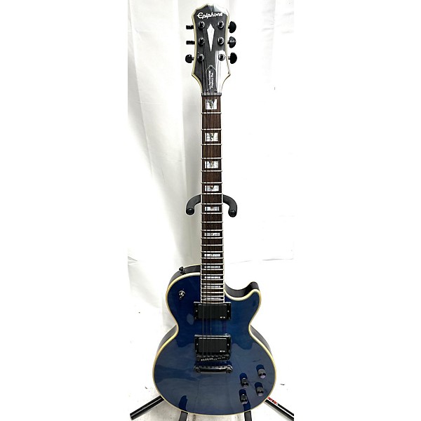 Used Epiphone Used Epiphone Prophecy Les Paul Custom Plus Blue Solid Body Electric Guitar