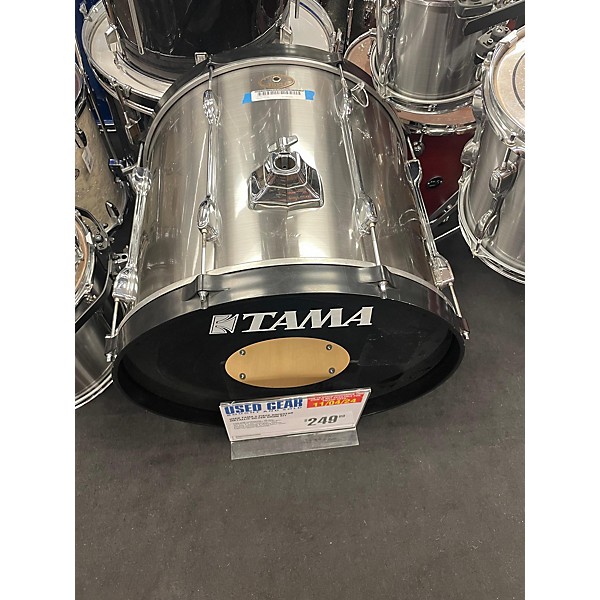 Used TAMA Used TAMA 5 piece Rockstar Metallic Silver Drum Kit