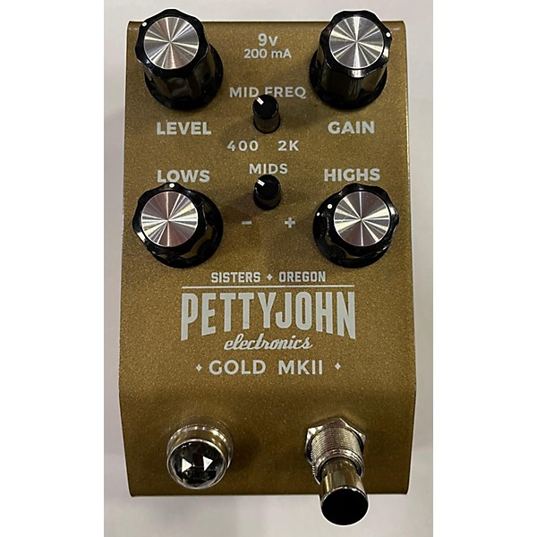 Used Pettyjohn Electronics Gold MKII Overdrive Effect Pedal