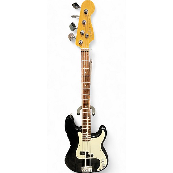 Used Fender Used 2008 Fender American Standard Precision Bass Black And White Electric Bass Guitar