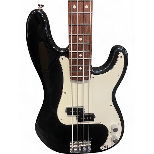 Used Fender Used 2008 Fender American Standard Precision Bass Black And White Electric Bass Guitar