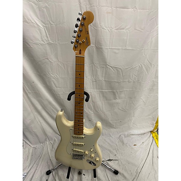 Used Used Squier MIJ Stratocaster White Solid Body Electric Guitar