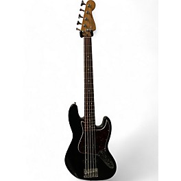 Used 2003 Fender Deluxe Jazz Bass V Black Electric Bass Guitar