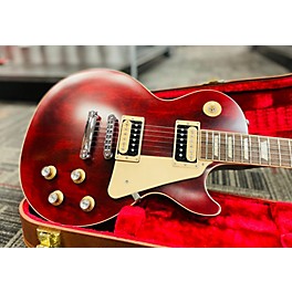 Used Gibson Used Gibson Les Paul Traditional Pro V Satin Top Wine Red Solid Body Electric Guitar