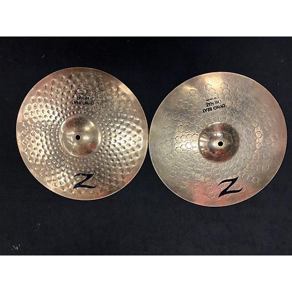 Used Zildjian 14in Z Custom Dyno Beat Hi Hat (Pair) Cymbal