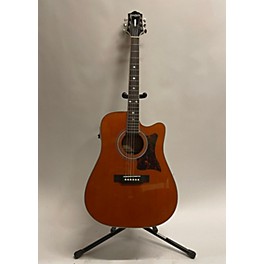 Used Epiphone Used Epiphone DR500MCE Masterbuilt Vintage Natural Acoustic Electric Guitar