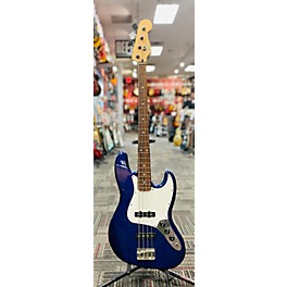 Used Eden Used Fender Standard Jazz Bass Midnight Blue Electric Bass Guitar