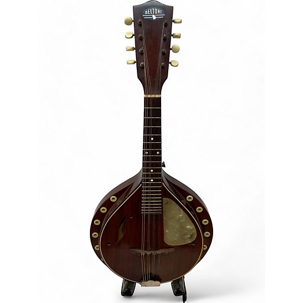 Vintage 1930s Beltone Resonator Mandolin Dark Natural Mandolin