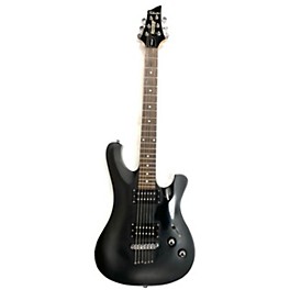 Used Schecter Guitar Research Used Schecter Guitar Research 006 Deluxe Black Solid Body Electric Guitar