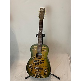 Used Gretsch Guitars Used Gretsch Guitars G4520 Green Multi Acoustic Guitar