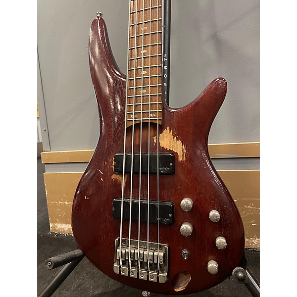 Used Used Ibanez SR505 5 String Worn Brown Electric Bass Guitar