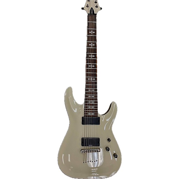 Used Schecter Guitar Research Used Schecter Guitar Research Demon 7 String White Solid Body Electric Guitar