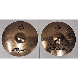 Used Zildjian 14in A Custom Hi Hat Pair Cymbal