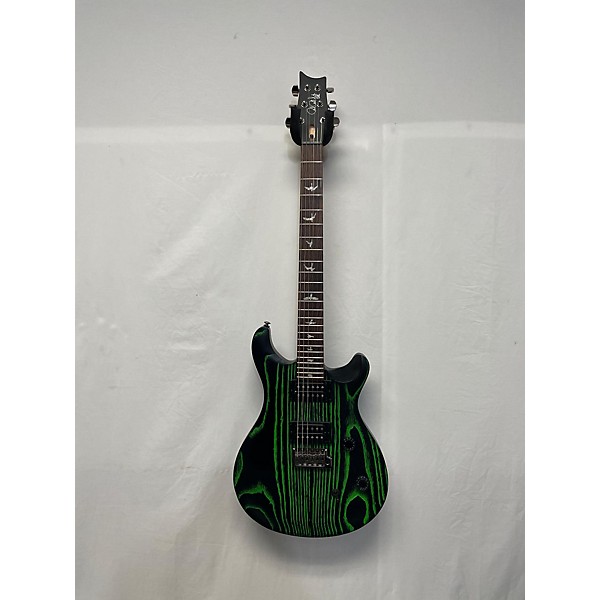 Used PRS Used PRS Se Swamp Ash Ce 24 Sandblasted Green Solid Body Electric Guitar