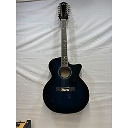 Used Guild Used 2021 Guild F25112CE Trans Blue 12 String Acoustic Electric Guitar