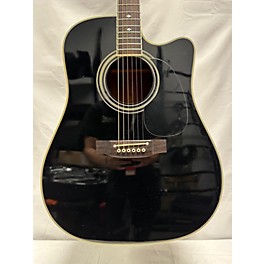 Used Takamine Used 1990s Takamine EF341C Black Acoustic Electric Guitar