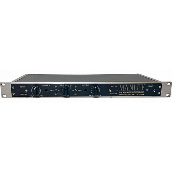 Used Manley Manley Labs Dual Mono Mic Pre {stereo} Microphone Preamp