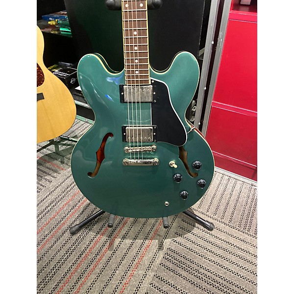 Used Epiphone Used Epiphone ES335 Green Hollow Body Electric Guitar