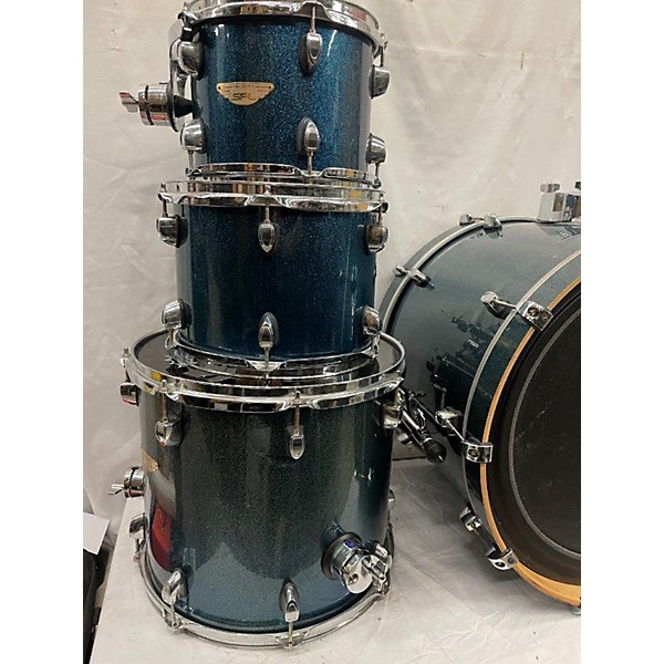 Used Sound Percussion Labs 4 piece Velocity Drums Blue Drum Kit