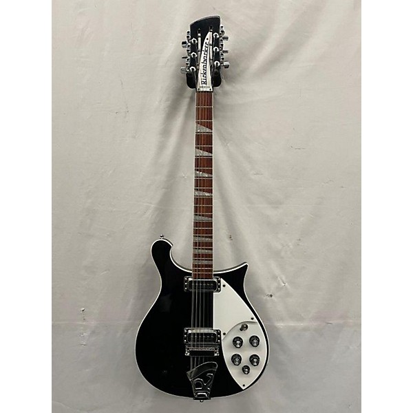 Used Rickenbacker 620/12 Black Solid Body Electric Guitar