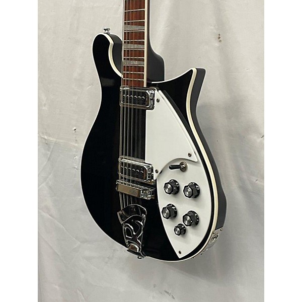 Used Rickenbacker 620/12 Black Solid Body Electric Guitar