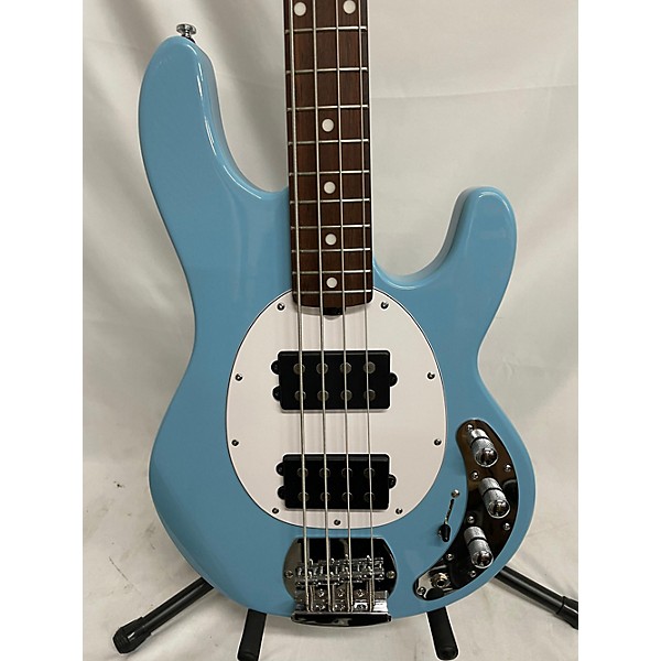 Used Sterling by Music Man Used Sterling By Music Man Sub 4 Chopper Blue Electric Bass Guitar