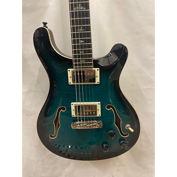 Used PRS Used PRS SE Hollowbody II Piezo Peacock Blue Hollow Body Electric Guitar